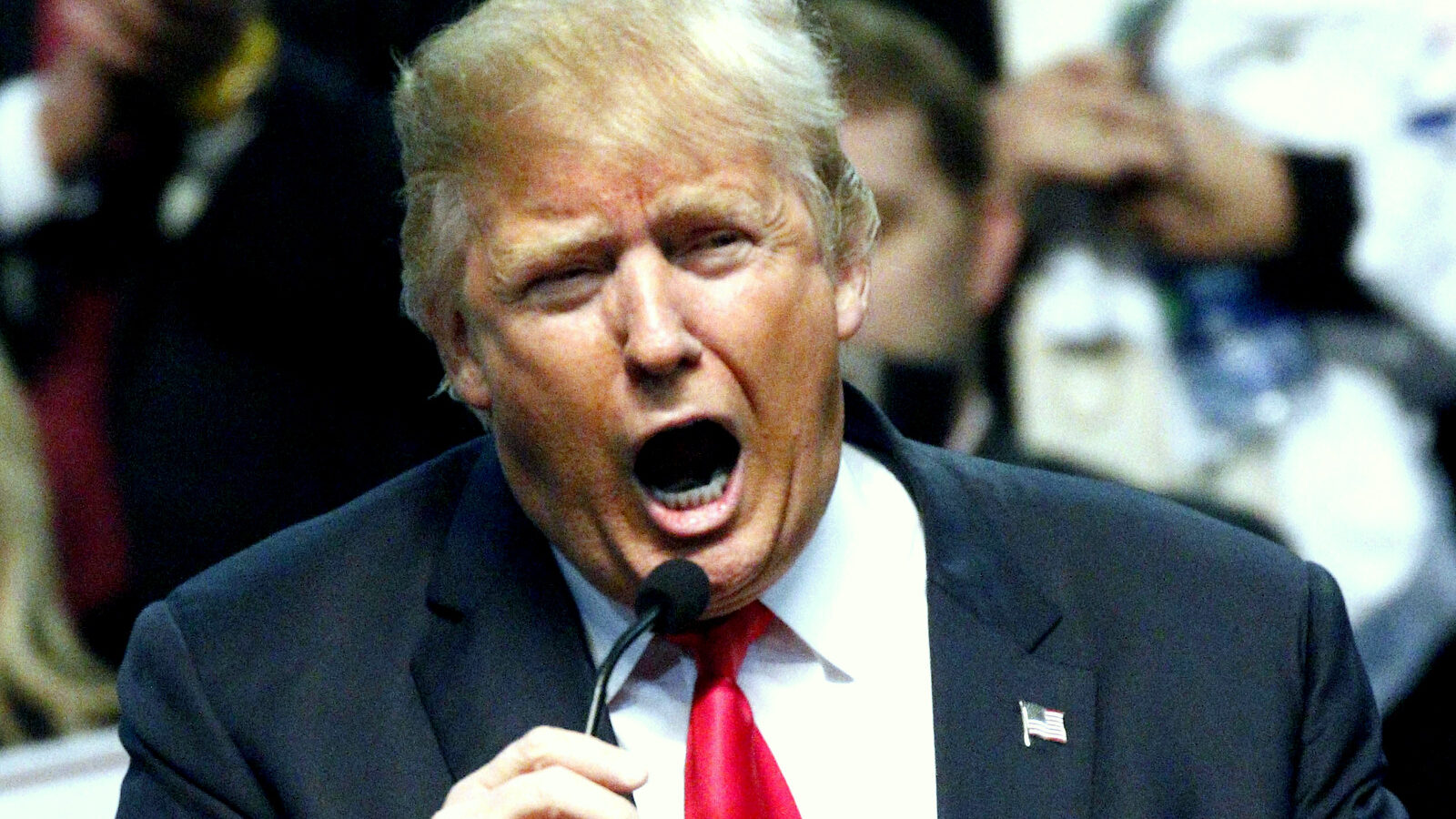 Republican presidential candidate Donald Trump speaks during a rally in Biloxi, Miss., Saturday, Jan. 2, 2016. (AP Photo/Rogelio V. Solis)