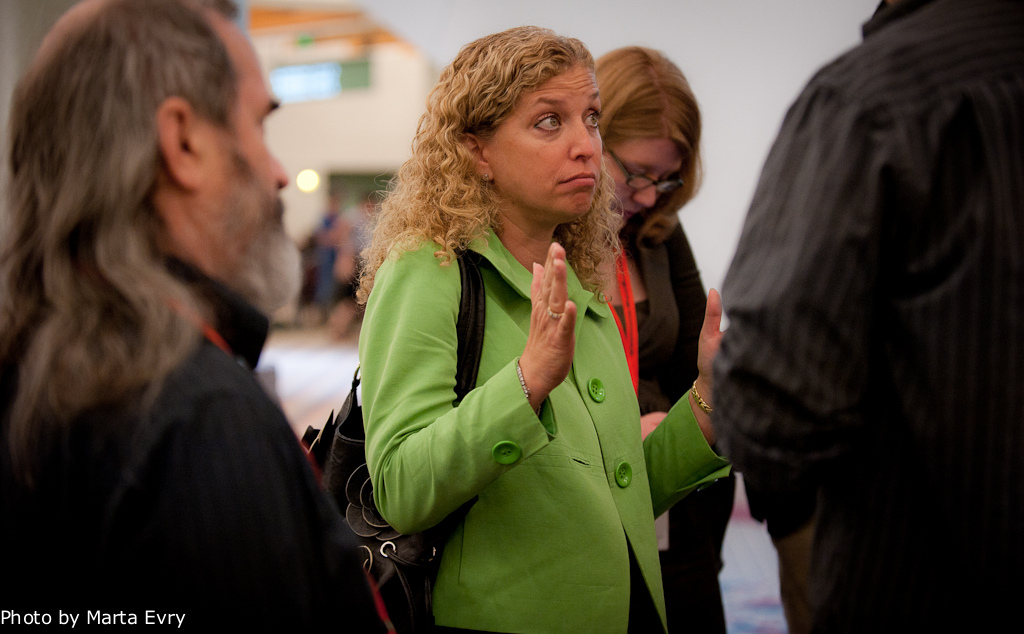 Rep. Debbie Wasserman-Schultz at Netroots Nation 2011 (Marta Evry on Flickr)