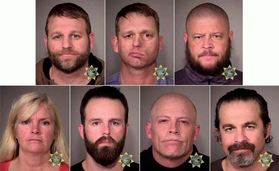 Seeven people — (top, left to right) Ammon Bundy, Ryan Bundy, Brian Cavalier, (bottom, left to right) Shawna Cox, Ryan Payn, Joseph O'Shaughnessy, Peter Santilli — were arrested in Oregon.Seeven people — (top, left to right) Ammon Bundy, Ryan Bundy, Brian Cavalier, (bottom, left to right) Shawna Cox, Ryan Payn, Joseph O'Shaughnessy, Peter Santilli — were arrested in Oregon.
