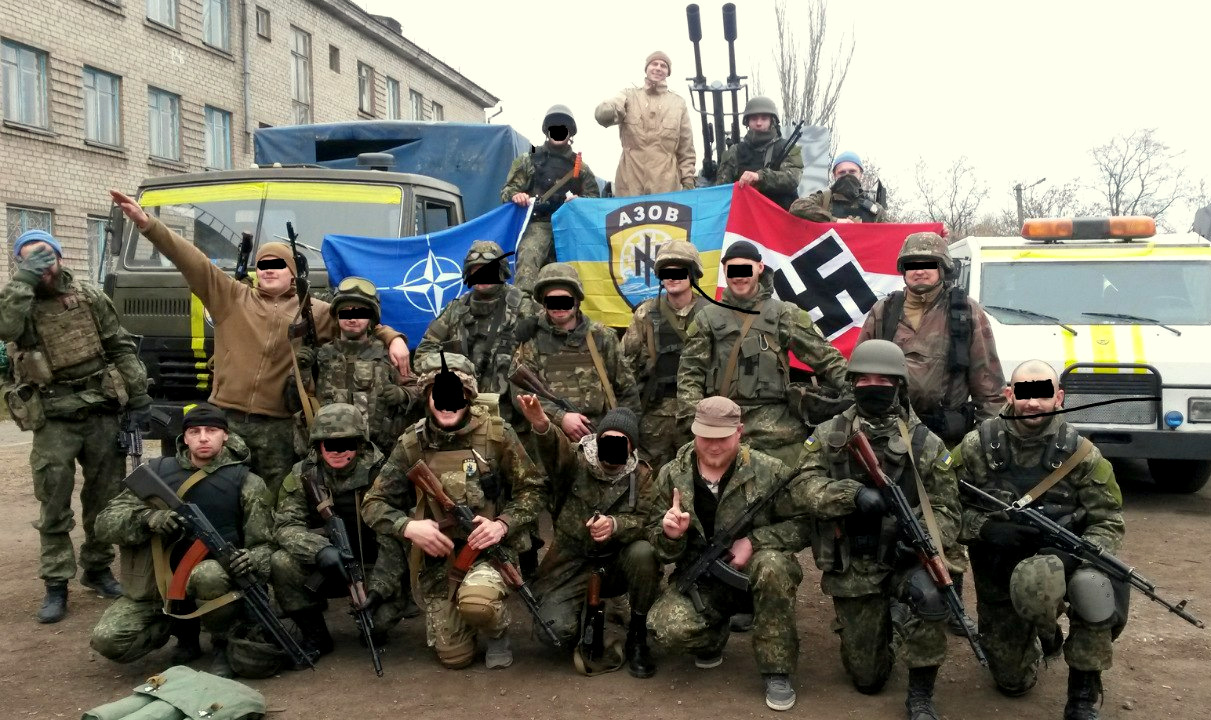 Picture of Azov Battalion eastern in Ukraine.