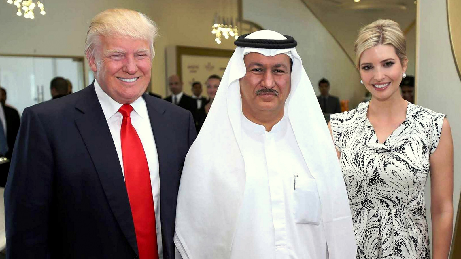 Ivanka Trump, DAMAC CEO Hussain Sajwani, and Donald Trump. (DAMAC Group)