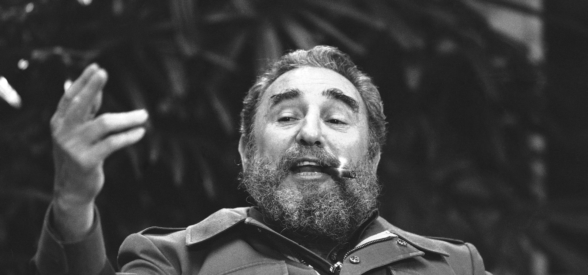 Cuba President Fidel Castro gestures during an interview at the Presidential Palace for PBS’s MacNeil/Lehrer Newshour, Feb. 8, 1985, Havana, Cuba. Castro said closer U.S.-Cuban ties would ease global tensions but “I will not change a single one of my principles for a thousand relations with a thousands countries like the United States.” (AP Photo/Charles Tasnadi)