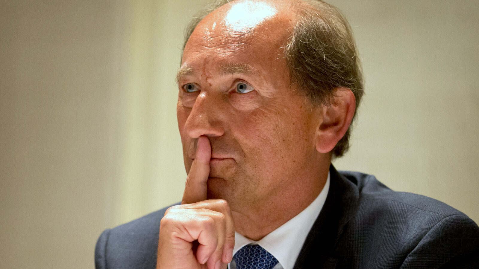 Paul Bulcke, CEO of Nestle, attends a press conference. (AP Photo/Saurabh Das)