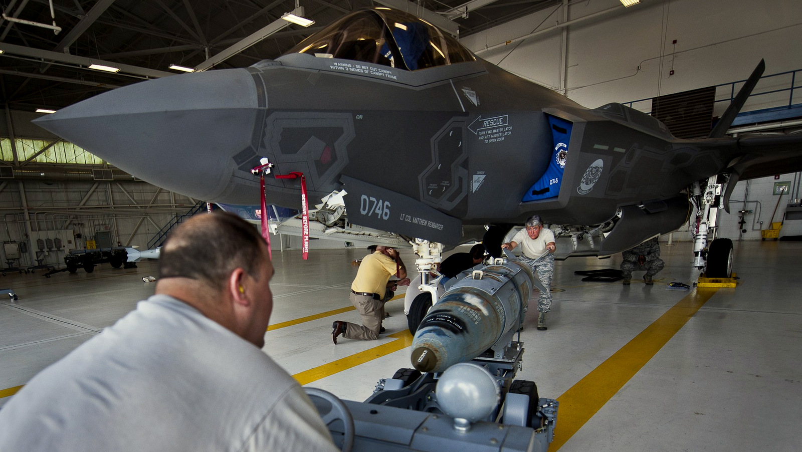 From structural problems that made it vulnerable to lightning strikes – ironic given it’s called the Lightning II – to weight issues, bugs within its software and its complete lack of cyber security testing, the plane has caused concern among the UK, US and other buyers. (Air Force photo)