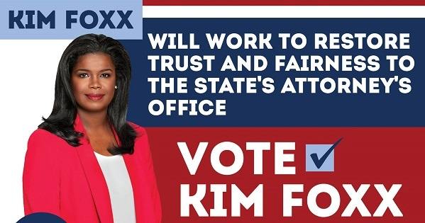 Kim Foxx has gotten the support from multiple groups, campaigning for her online. | photo: Facebook/Kim Foxx for Cook County State's Attorney