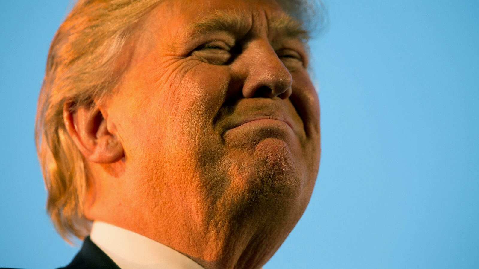 Republican presidential candidate Donald Trump pauses during while speaking at a rally in Millington, Tenn. Tough talk about torture is a guaranteed applause line for Donald Trump on the GOP presidential stump. Trump has repeatedly advocated waterboarding, an enhanced interrogation technique that simulates the feeling of drowning. (AP/Andrew Harnik)