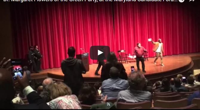 Crowd Chants ‘Let Her Speak’ As Green Party Candidate Forcibly Ejected from Debate