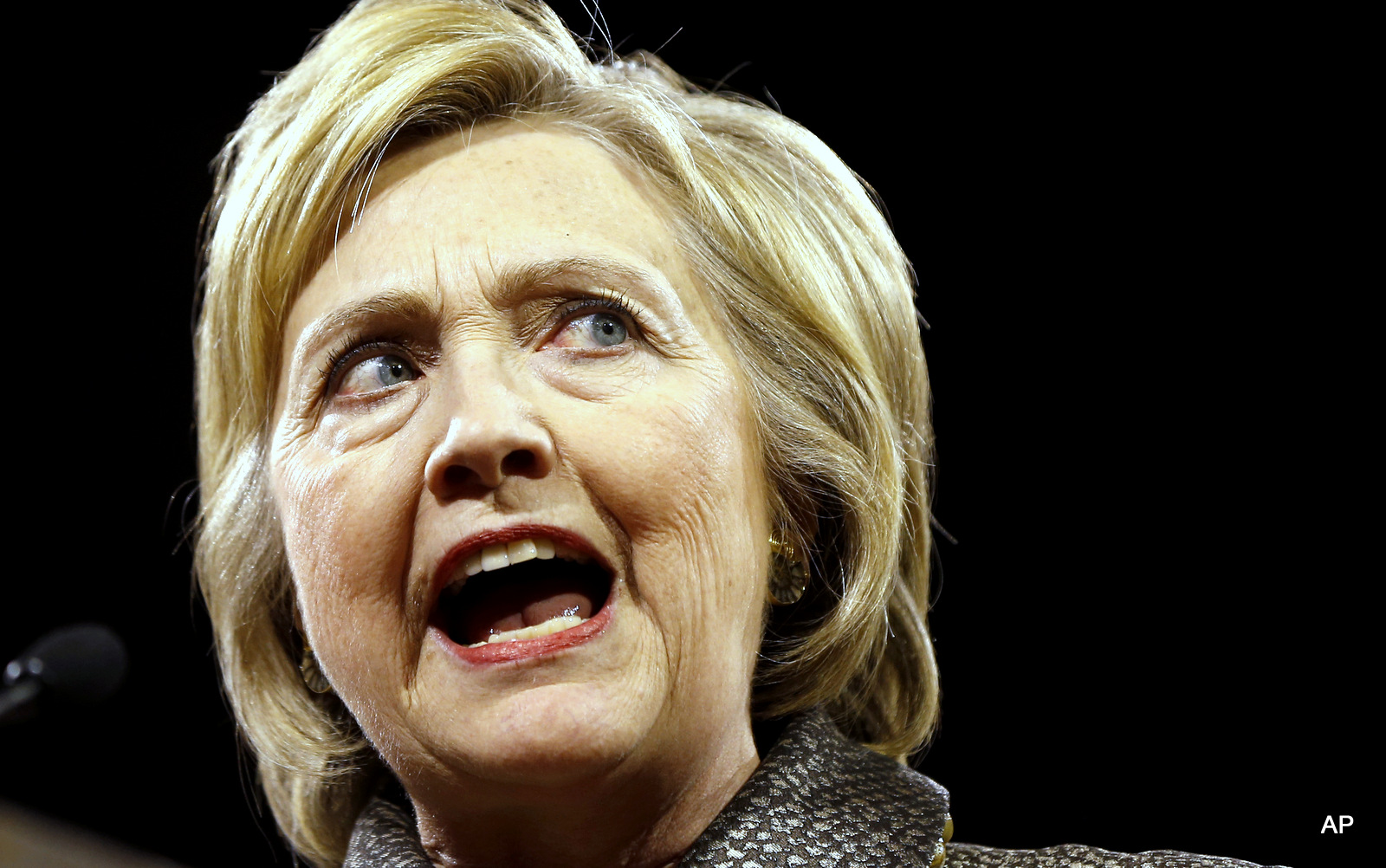 Democratic presidential candidate Hillary Clinton speaks at her presidential primary election night rally, Tuesday, April 26, 2016, in Philadelphia.