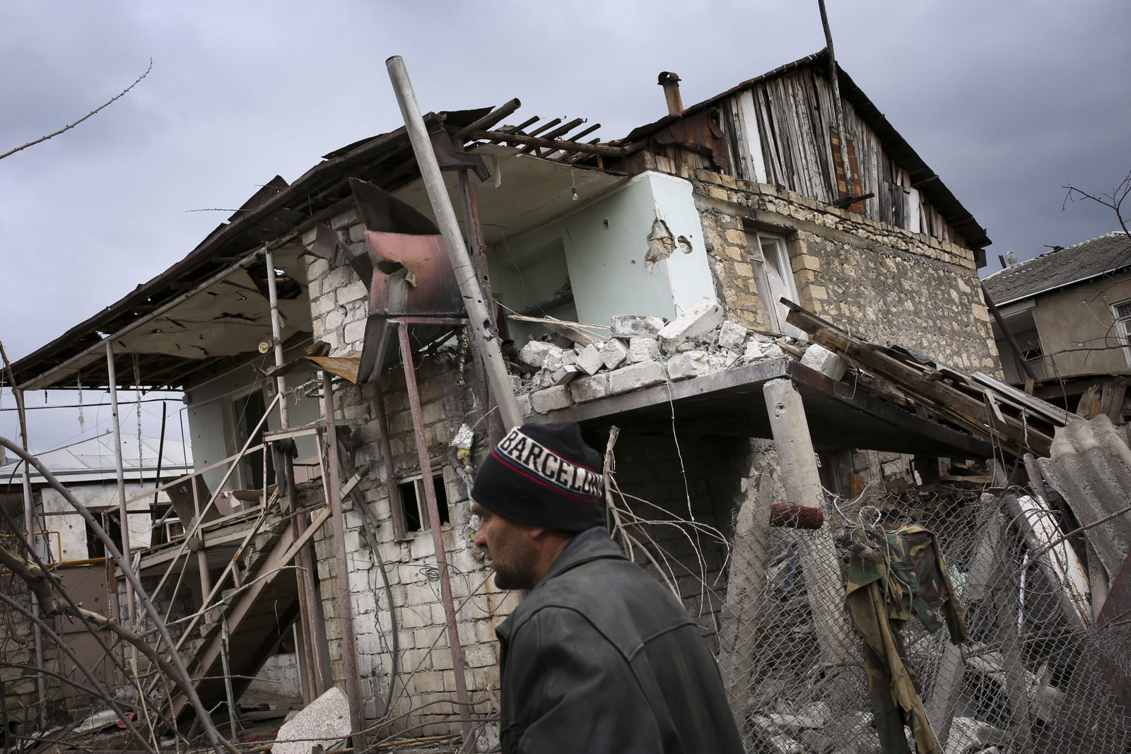 Martakert province in the separatist region of Nagorno-Karabakh, Azerbaijan, Monday, April 4, 2016. Fighting raged Monday around Nagorno-Karabakh, with Azerbaijan saying it lost three of its troops in the separatist region while inflicting heavy casualties on Armenian forces and the Armenian president warning that the hostilities could slide into a full-scale war. (Vahan Stepanyan, PAN Photo via AP)