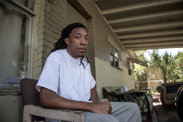 Bernard Parker, who was rated high by the COMPAS program. (Josh Ritchie/Propublica)
