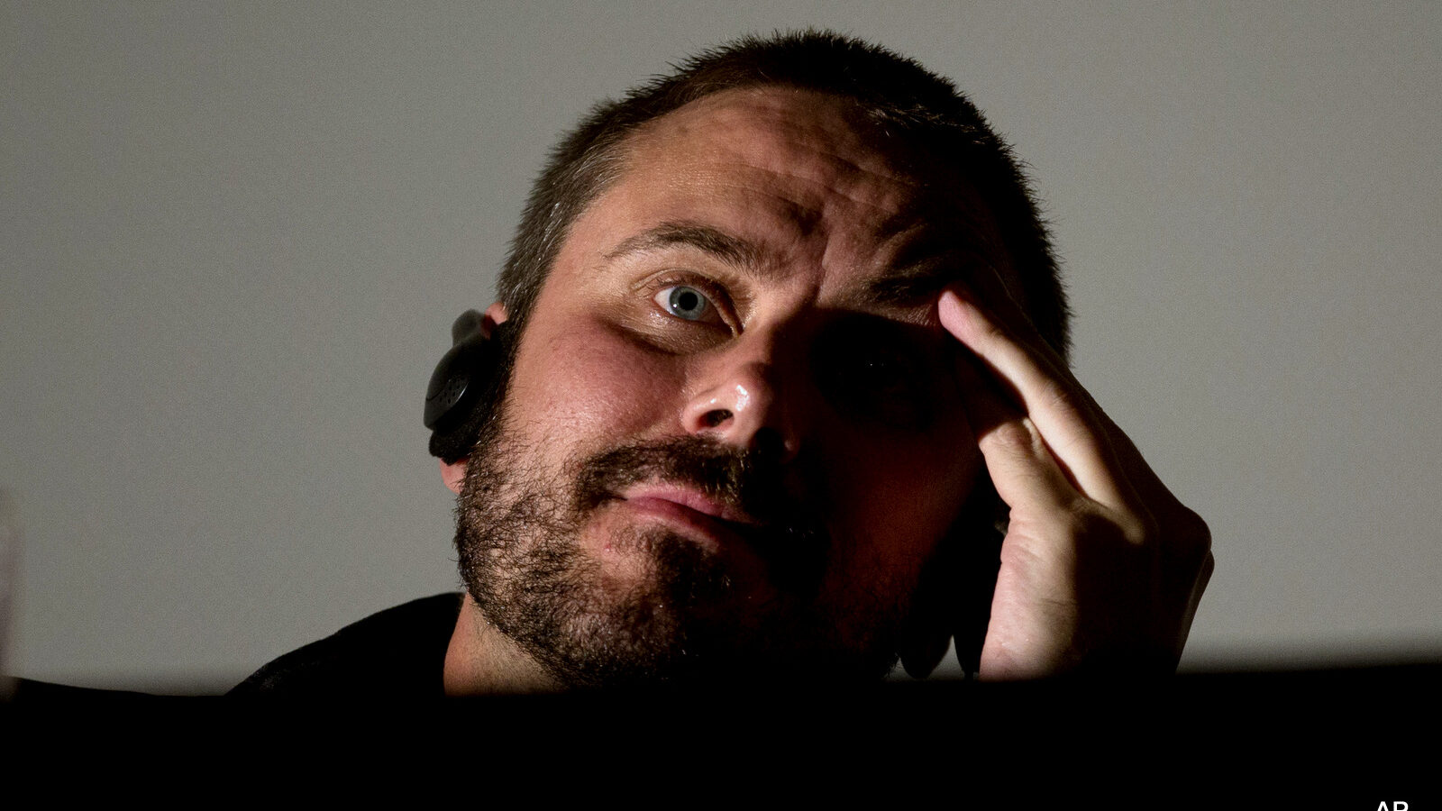 American journalist Jeremy Scahill listens to a question during a panel following the screening of the "Dirty Wars" documentary at the Rio Film Festival in Rio de Janeiro, Brazil.