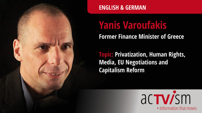 Former Greek Finanance Minister Talks Privatization, Human Rights & Capitalism