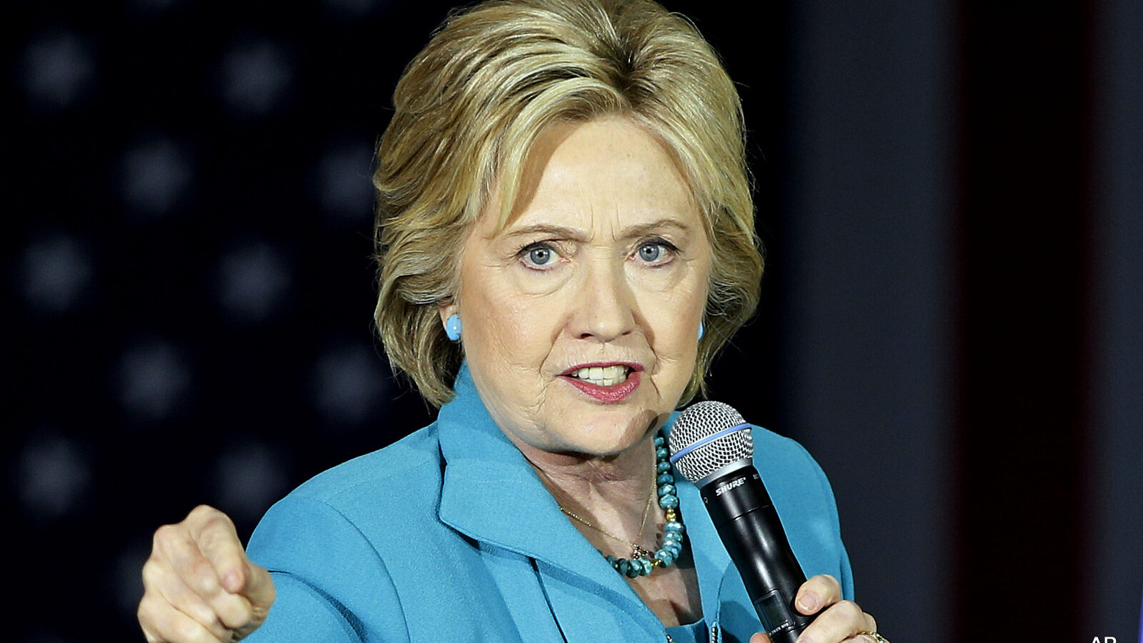 2016 file photo, Democratic presidential candidate Hillary Clinton speaks in Commerce, Calif. A State Department audit has faulted Hillary Clinton and previous top U.S. diplomats for poorly managing information and slowly responding to new cybersecurity risks. (AP Photo/John Locher, File)