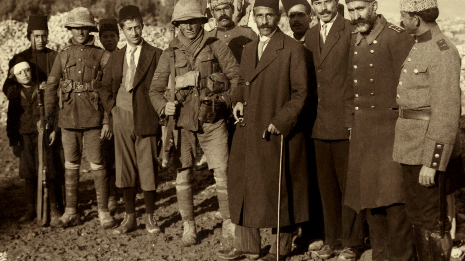 The Ottoman surrender of Jerusalem to the British, December, 1917, One year after the Sykes-Picot agreement was signed.
