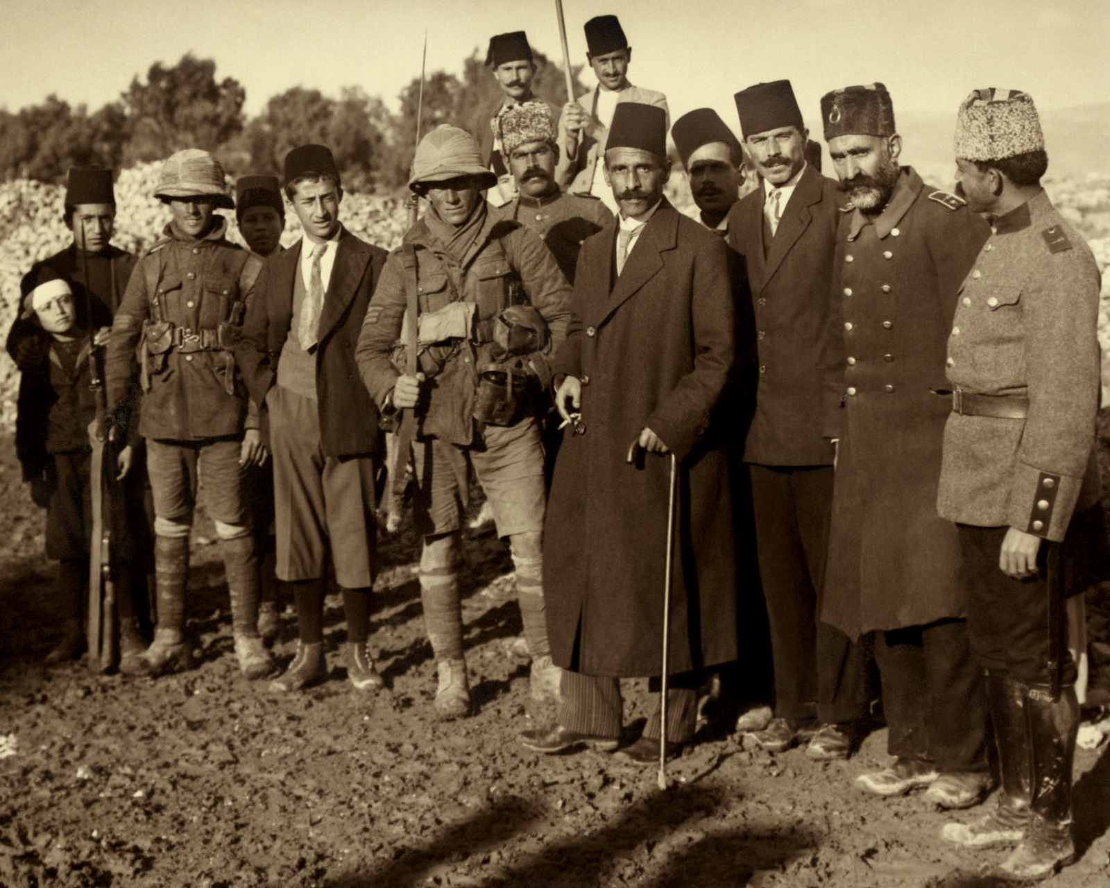The Ottoman surrender of Jerusalem to the British, December, 1917, One year after the Sykes-Picot agreement was signed.