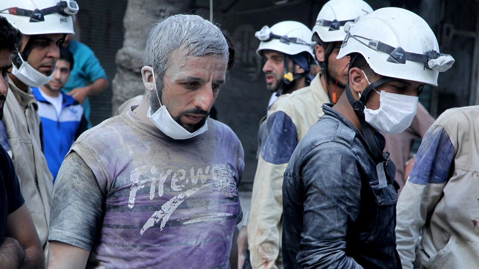 white helmets