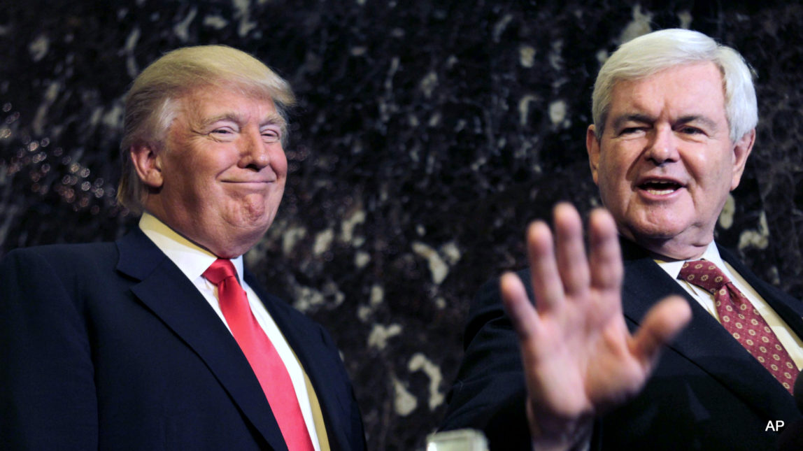 Newt Gingrich is reportedly one of the short-listed candidates for ticketmate with the GOP’s presumptive presidential nominee, Donald Trump.