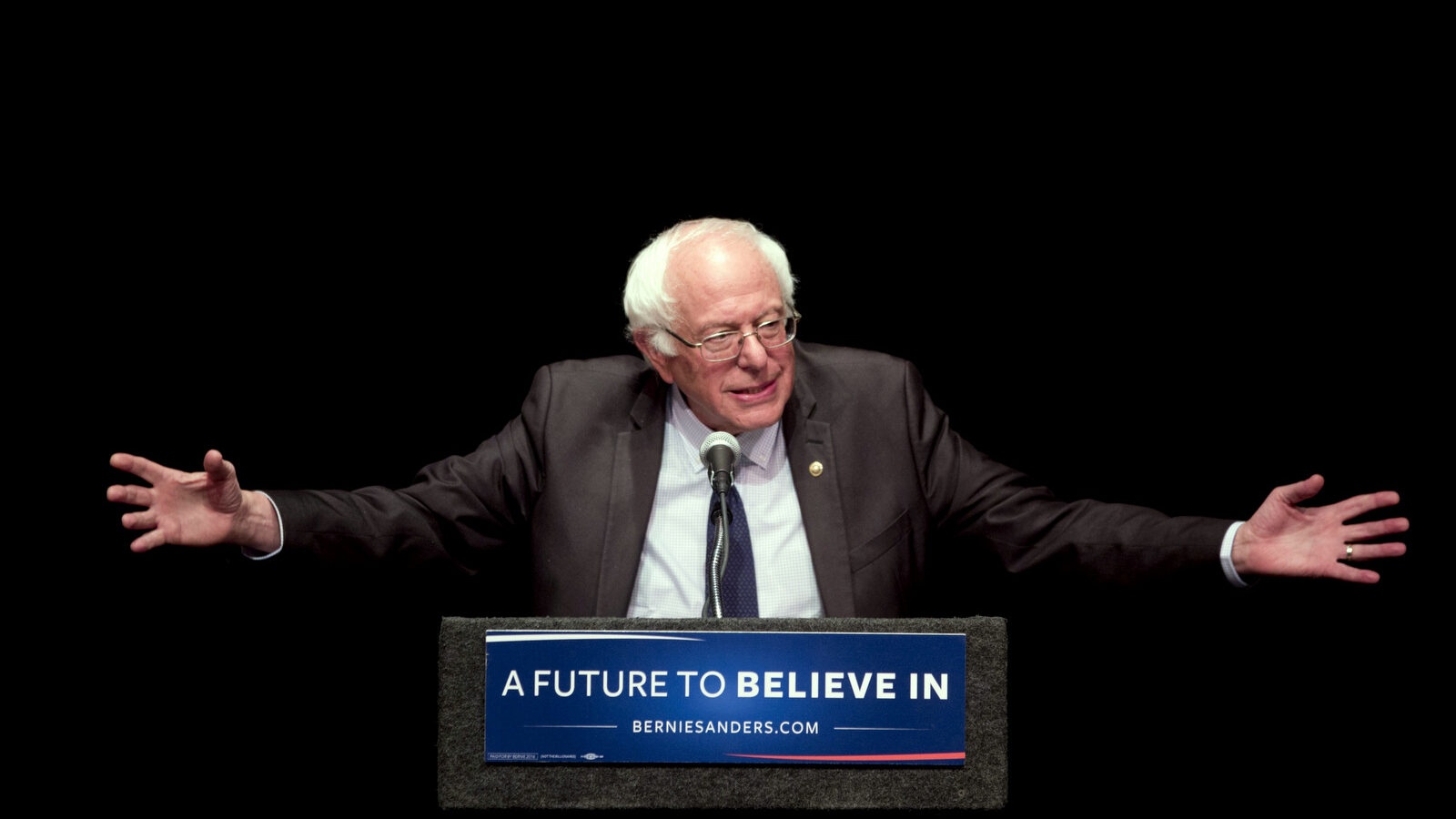 Bernie Sanders delivers his "Where We Go From Here" speech, June 24, 2016, in Albany, N.Y.