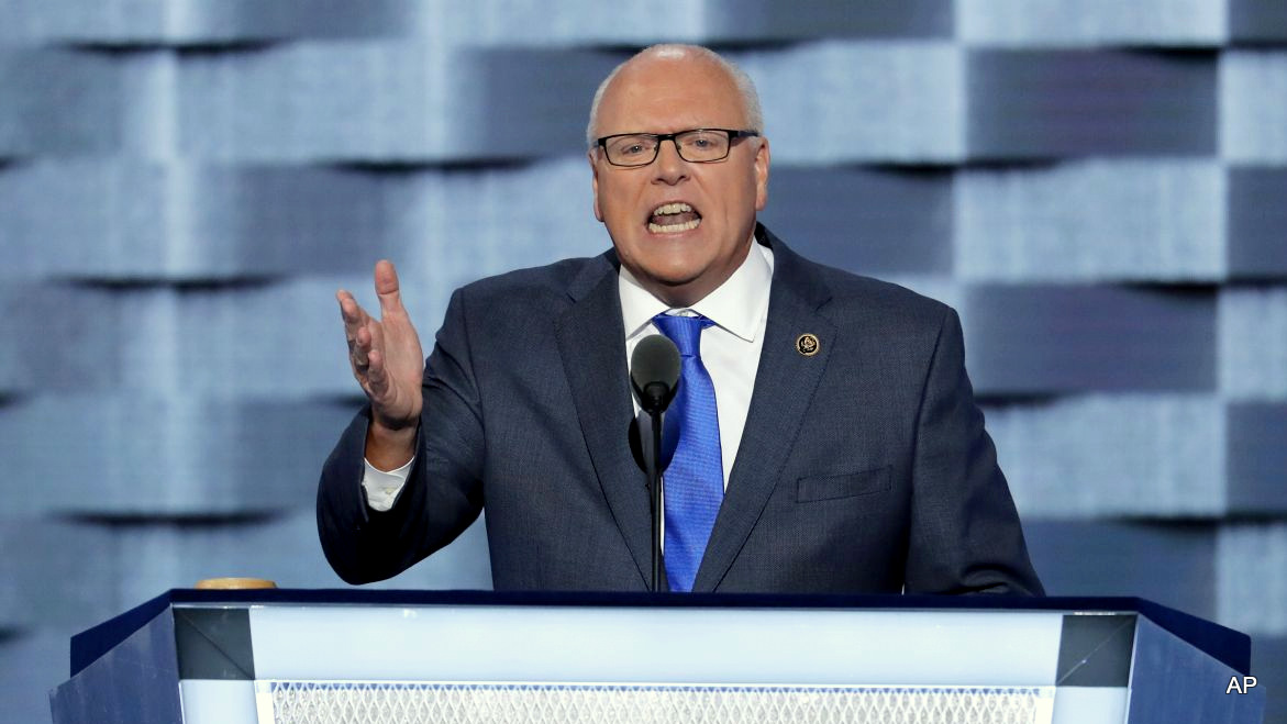 Rep. Joseph Crowley, D-NY., speaks during the second day of the Democratic National Convention in Philadelphia , Tuesday, July 26, 2016.