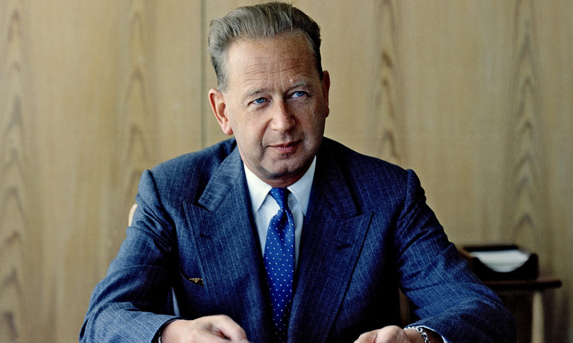 Former UN Secretary General Dag Hammarskjöld.