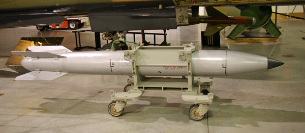 A US B-61 nuclear bomb
