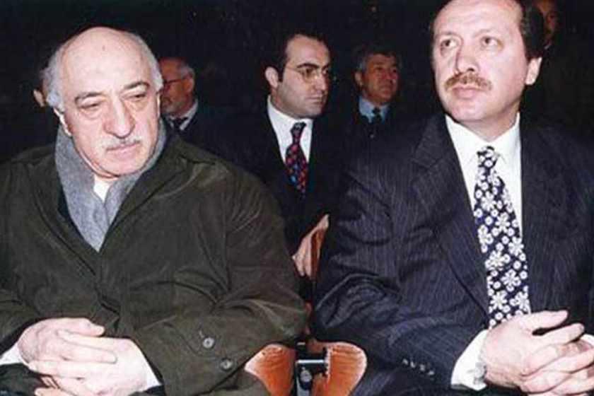 Until an open clash in 2013, Fetullah Gülen (left) was the éminence grise behind Recep Erdoğan’s AK Party; Gülen is widely branded in Turkey as a CIA asset.