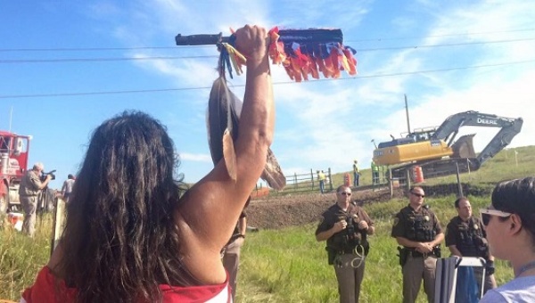 Around 800 protesters have blocked construction of the Dakota Access Pipeline. | Photo: Facebook / No Dakota Access in Treaty Territory - Camp of the Sacred Stones