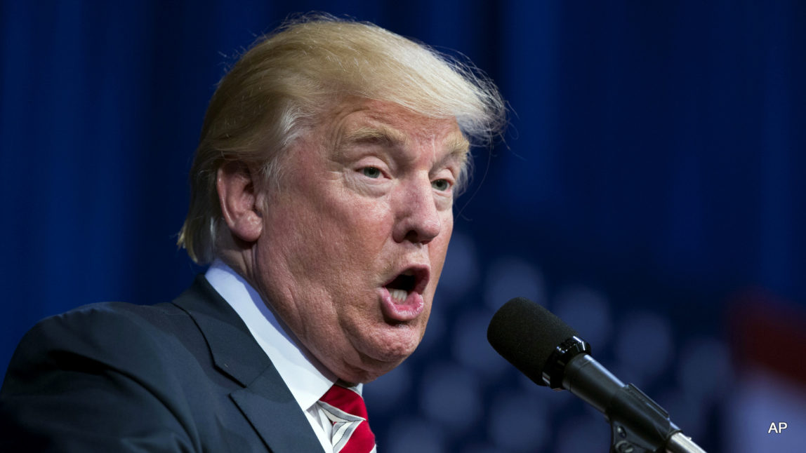 Republican presidential candidate Donald Trump speaks during a campaign rally in Aston, Pa. A new study that examines some major health care proposals from the presidential candidates finds that Donald Trump would cause about 20 million to lose coverage while Hillary Clinton would provide coverage for an additional 9 million people.