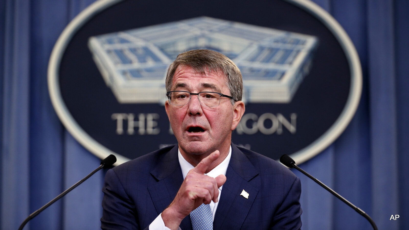 In this June 30, 2016 file photo, Defense Secretary Ash Carter speaks during a news conference at the Pentagon.