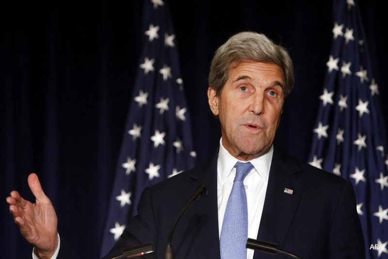 Secretary of State John Kerry is threatening to cut off all contacts with Moscow over Syria, unless Russian and Syrian government attacks on Aleppo end. The State Department says Kerry issued the ultimatum in a Wednesday, Sept. 28, 2016, telephone call to Russian Foreign Minister Sergey Lavrov.