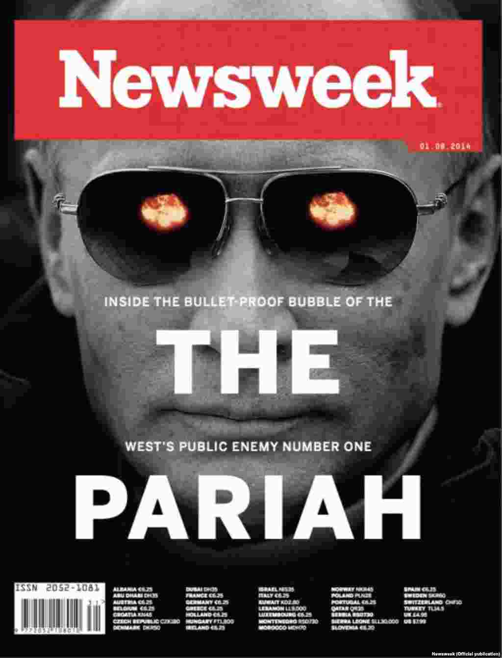 For "Newsweek," Putin is the "West's public enemy number one."