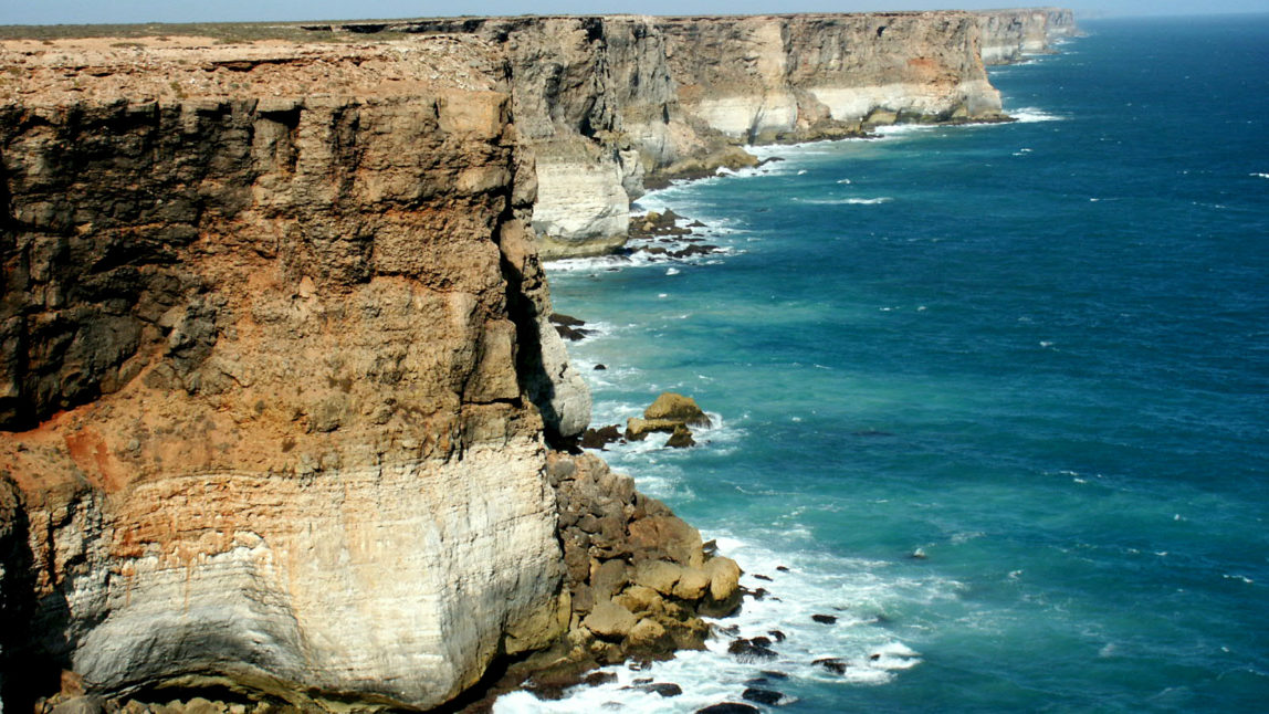 The Great Australian Bight is a large open bay off the southern coastline of mainland Australia.