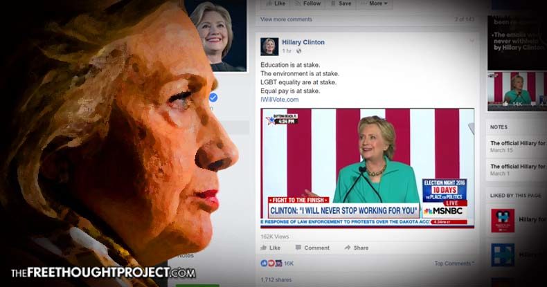 Report & Wikileaks Reveal How Facebook, Clinton Loyalists Control Your Newsfeed