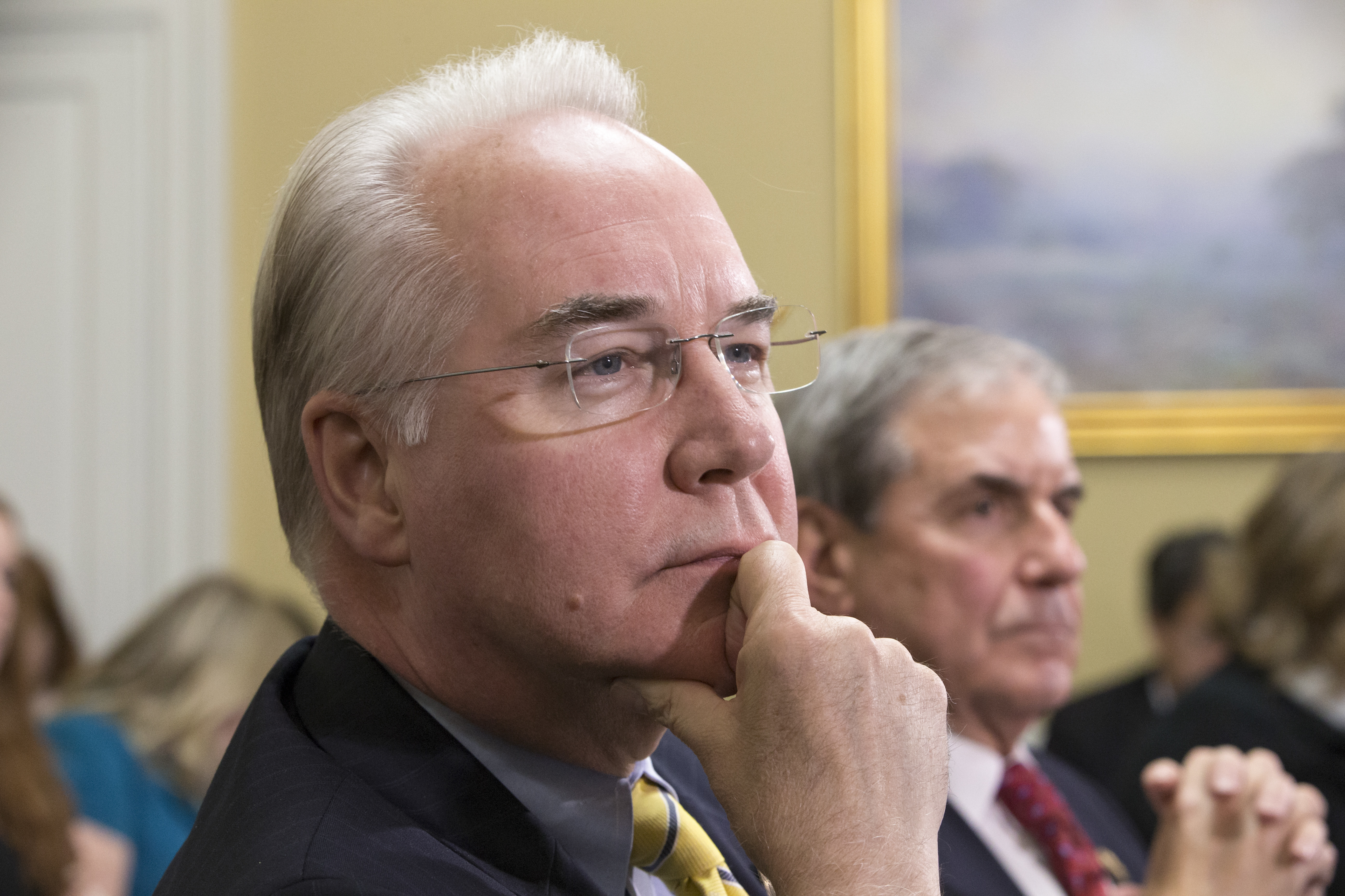 Rep. Tom Price, R-Ga., chairman of the House Budget Committee appears before the Rules Committee on Capitol Hill in Washington.  Republicans hope that as Trump's choice to run the Department of Health and Human Services, Price will preside over the dismantlement of President Barack Obama's signature health care law.    (AP Photo/J. Scott Applewhite, File)