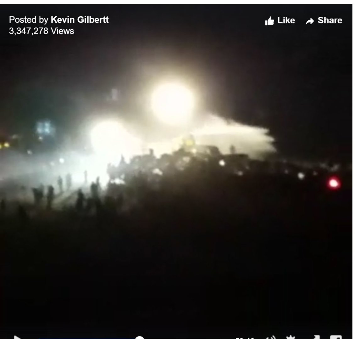 Live Stream Cut Off As Police Spray DAPL Protesters With Water Cannons in Below Freezing Temps
