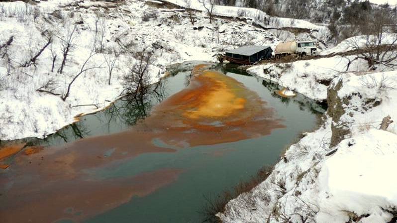The spill discovered Monday, Dec. 5, is located approximately 16 miles northwest of Belfield. (Photo: North Dakota Department of Health)