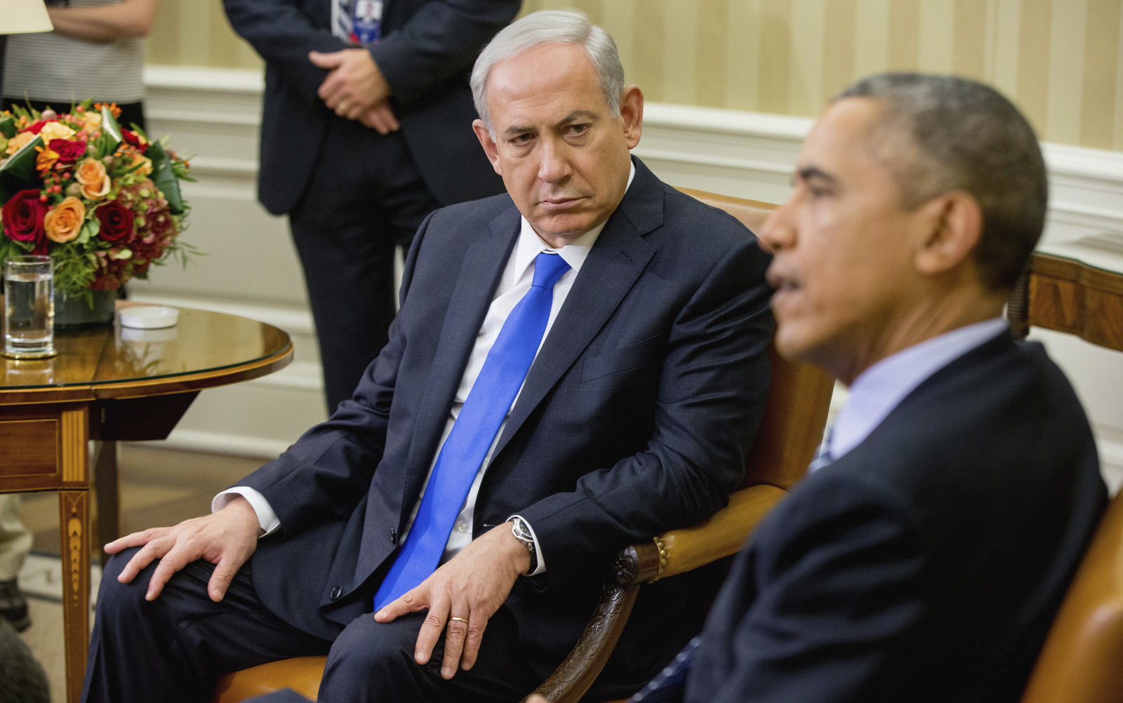 In this Nov. 9, 2015 file photo, President Barack Obama meets with Israeli Prime Minister Benjamin Netanyahu in the Oval Office of the White House in Washington. (AP/Andrew Harnik, File)
