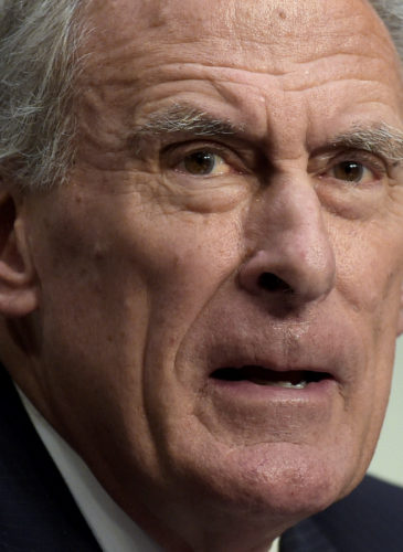 FILE - In this Nov. 17, 2016 file photo, then-Indiana Sen. Dan Coats on Capitol Hill in Washington. President-elect Donald Trump is planning to appoint former Coats as Director of National Intelligence. (AP/Susan Walsh)