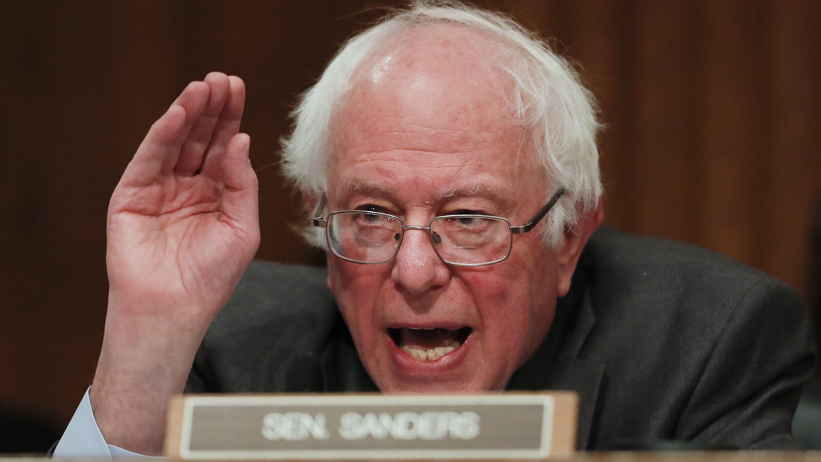 Sen. Bernard Sanders, I-Vt. speaks on Capitol Hill in Washington. (AP/Carolyn Kaster)