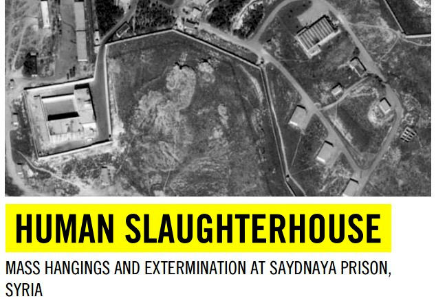 Screenshot of the coverage of Amnesty's report on alleged abuses at the Saydnaya Prison in Syria.