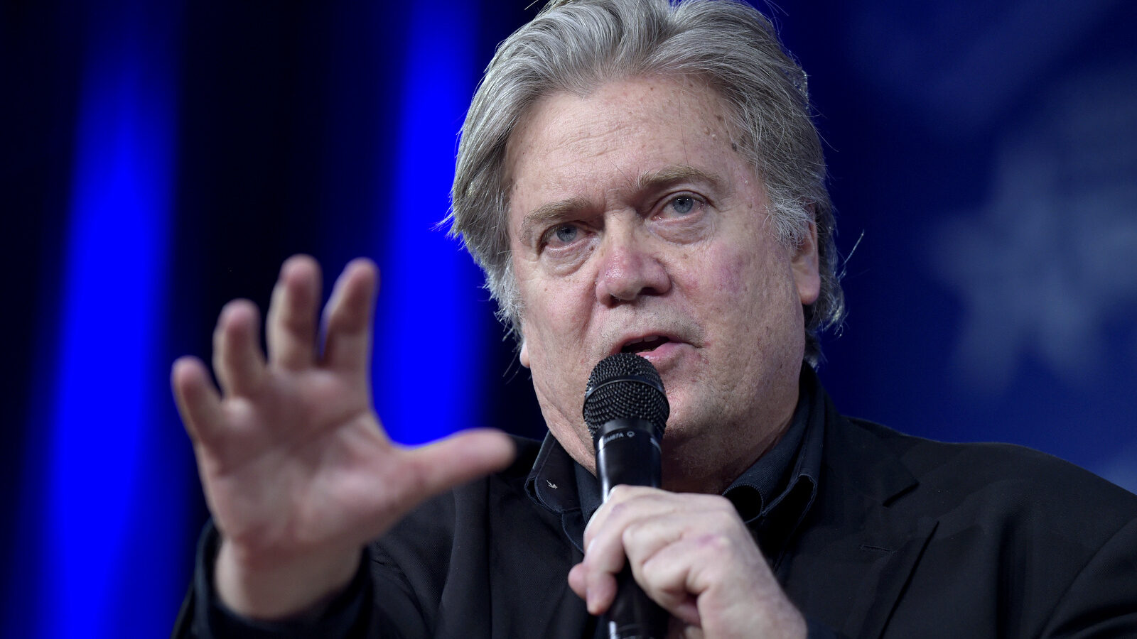 White House strategist Stephen Bannon speaks during the Conservative Political Action Conference (CPAC) in Oxon Hill, Md., Thursday, Feb. 23, 2017. (AP/Susan Walsh)
