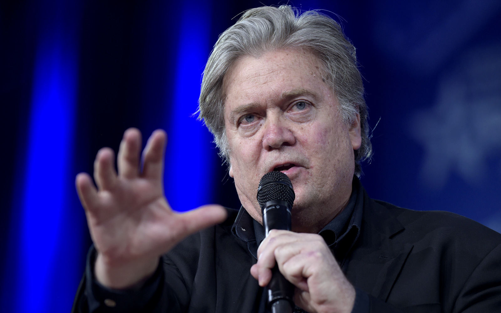 White House strategist Stephen Bannon speaks during the Conservative Political Action Conference (CPAC) in Oxon Hill, Md., Thursday, Feb. 23, 2017. (AP/Susan Walsh)