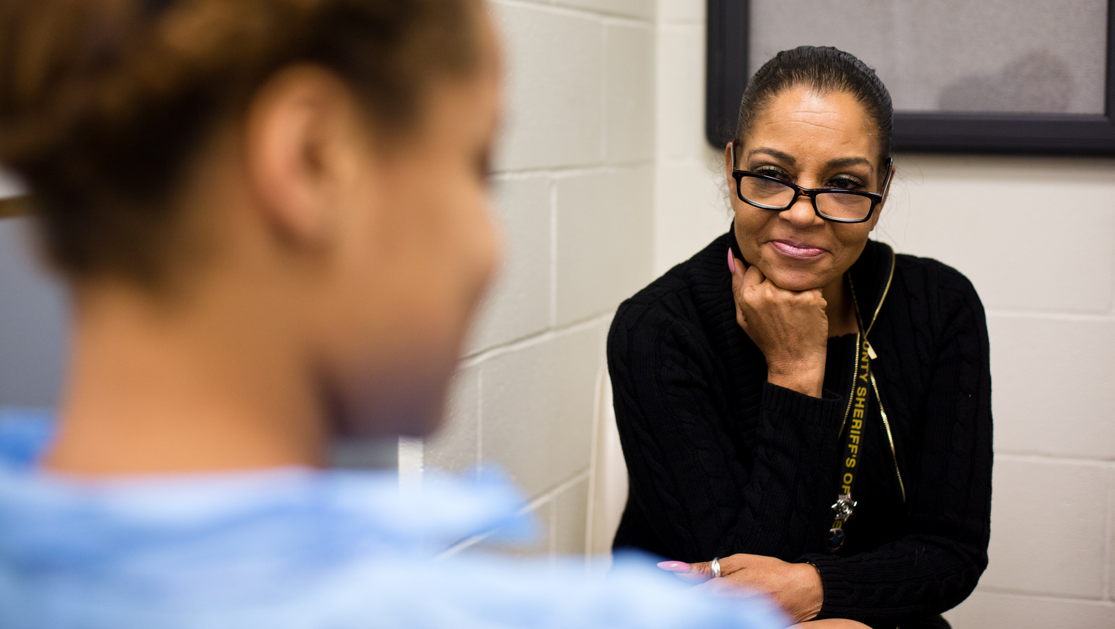 Kathy Griffin, who runs a program for women involved in prostitution, became a mentor to 17-year-old Lena while the teen was in the Harris County Jail. (Photo: Callie Richmond/The Texas Tribune)