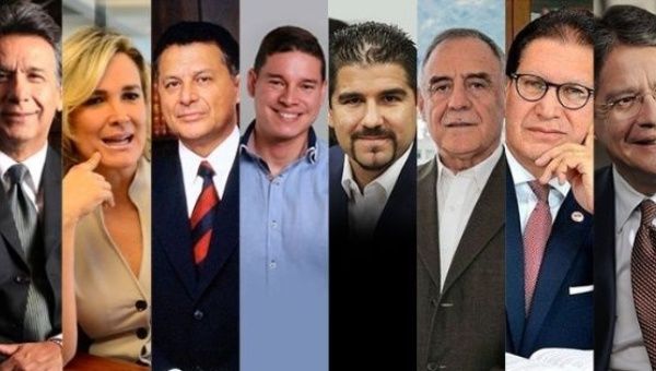 Ecuador's 2017 presidential candidates. (Photo: TeleSUR)