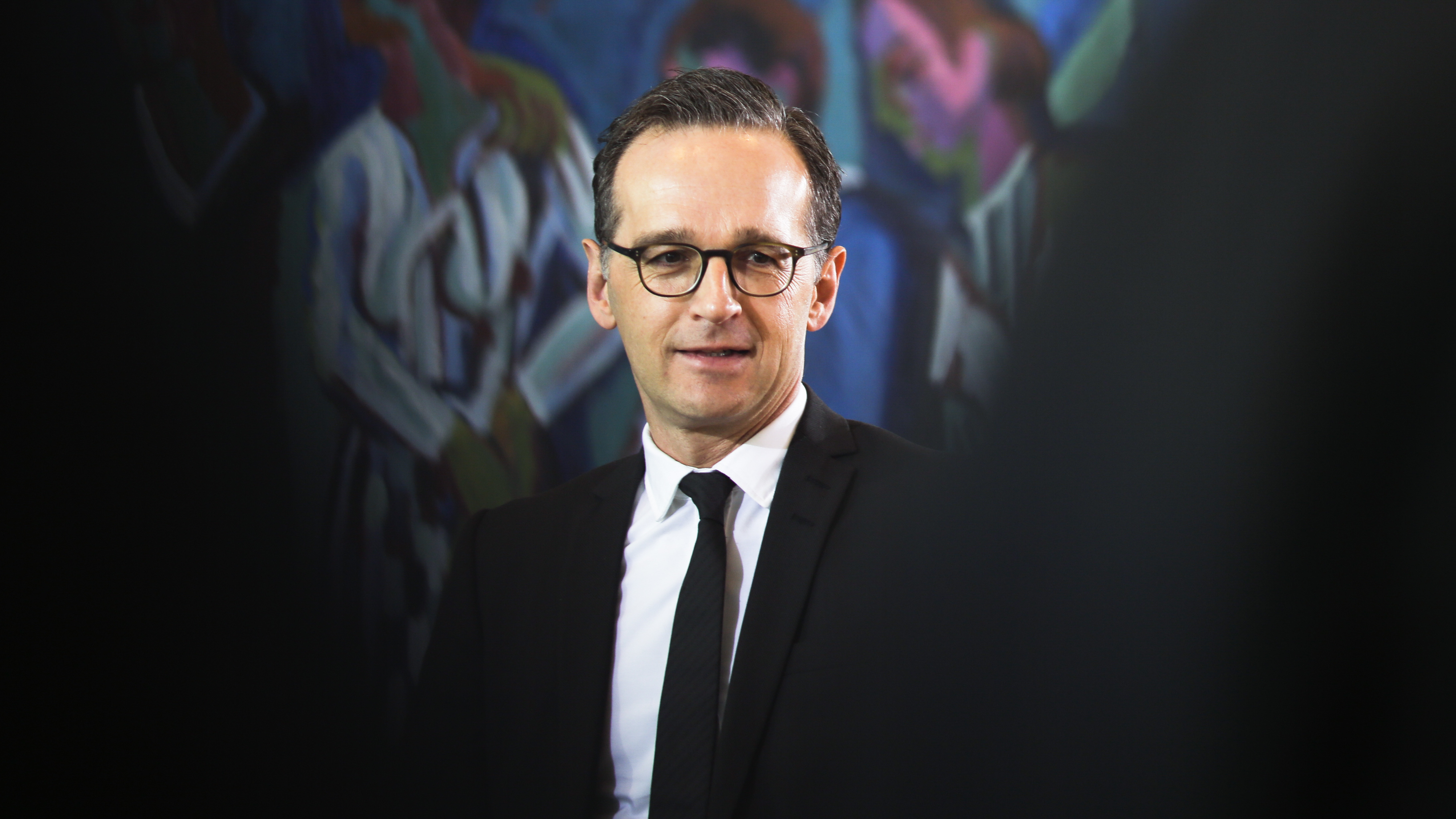 German Justice Minister Heiko Maas arrives for the weekly cabinet meeting of the German government at the chancellery in Berlin.  (AP/Markus Schreiber)