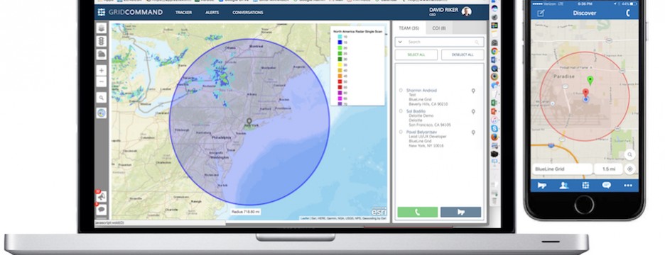 BlueLine Grid uses real-time GPS information to allow police officers, intelligence operatives and other potential clients to communicate and coordinate within a given area and respond, in real-time, to changing developments on the ground.