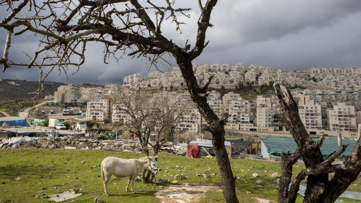 The Har Homa neighborhood, an illegal Israeli settlement in occupied east Jerusalem. (AP/Dan Balilty)