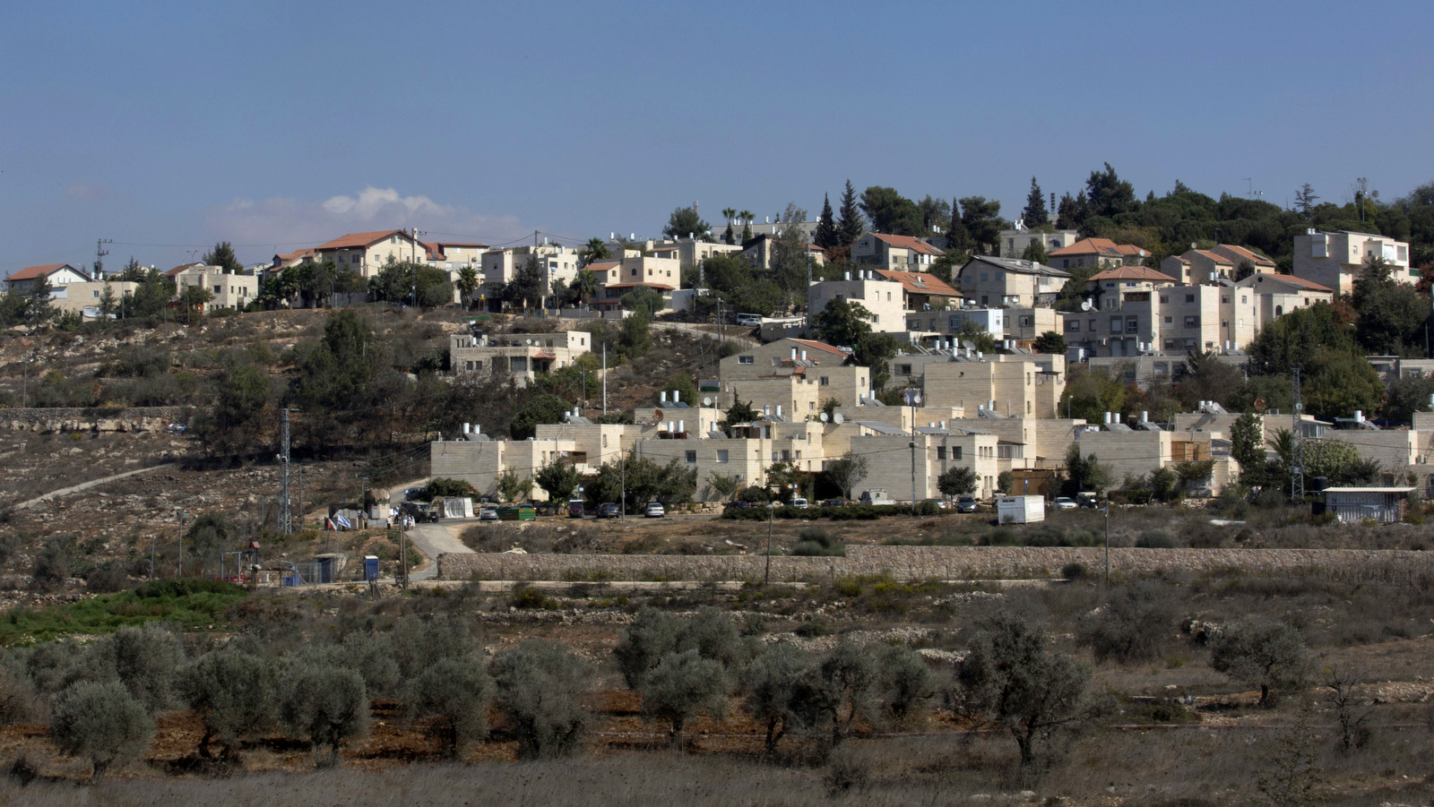 This Oct. 24, 2016 photo, shows part of the Israeli settlement of Beit El, near the West Bank city of Ramallah. Tax records show the family of U.S. president-elect Donald Trump's son-in-law, Jared Kushner, has donated tens of thousands of dollars to Israeli settlement institutions in the West Bank in recent years. (AP/Nasser Nasser)