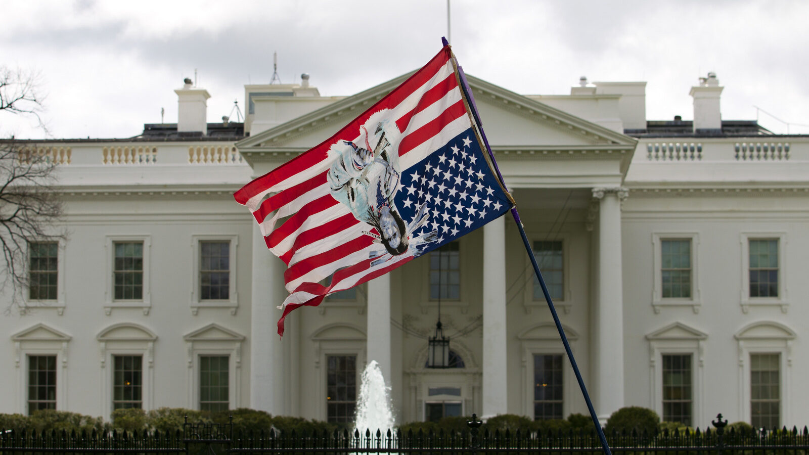 America Indians and their supporters protest outside of the White House, Friday, March 10, 2017, in Washington, to rally against the construction of the disputed Dakota Access oil pipeline. ( AP/Jose Luis Magana)