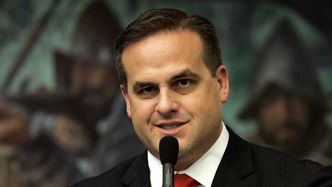 Republican state senator Frank Artiles, R-Miami, during house session in Tallahassee, Fla. (AP/Steve Cannon)